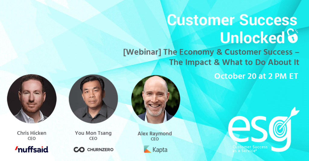 Webinar on customer success and economy impact.